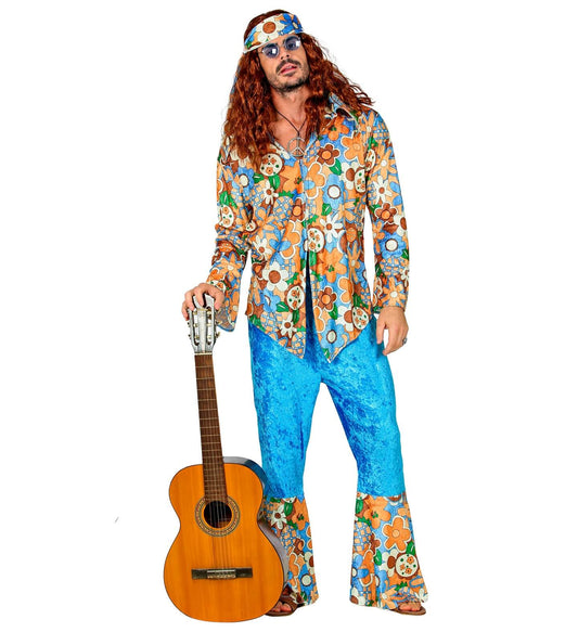 Disfraz XXL de Hippie Turquesa hombre I Don Disfraz
