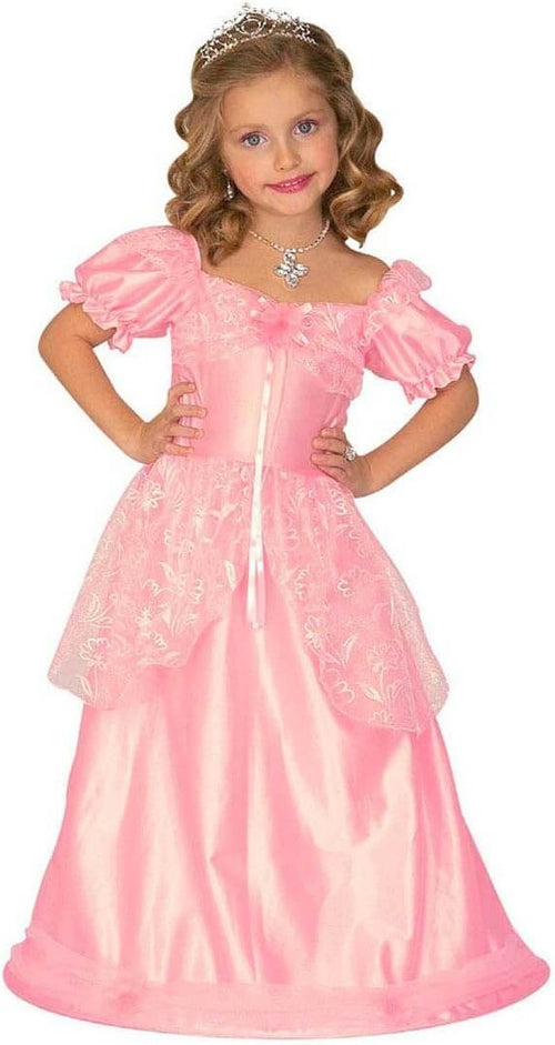 Disfraz Barbie princesa rosa infantil