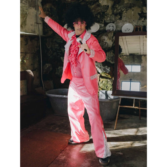 Disfraz de Disco Rosa para hombre