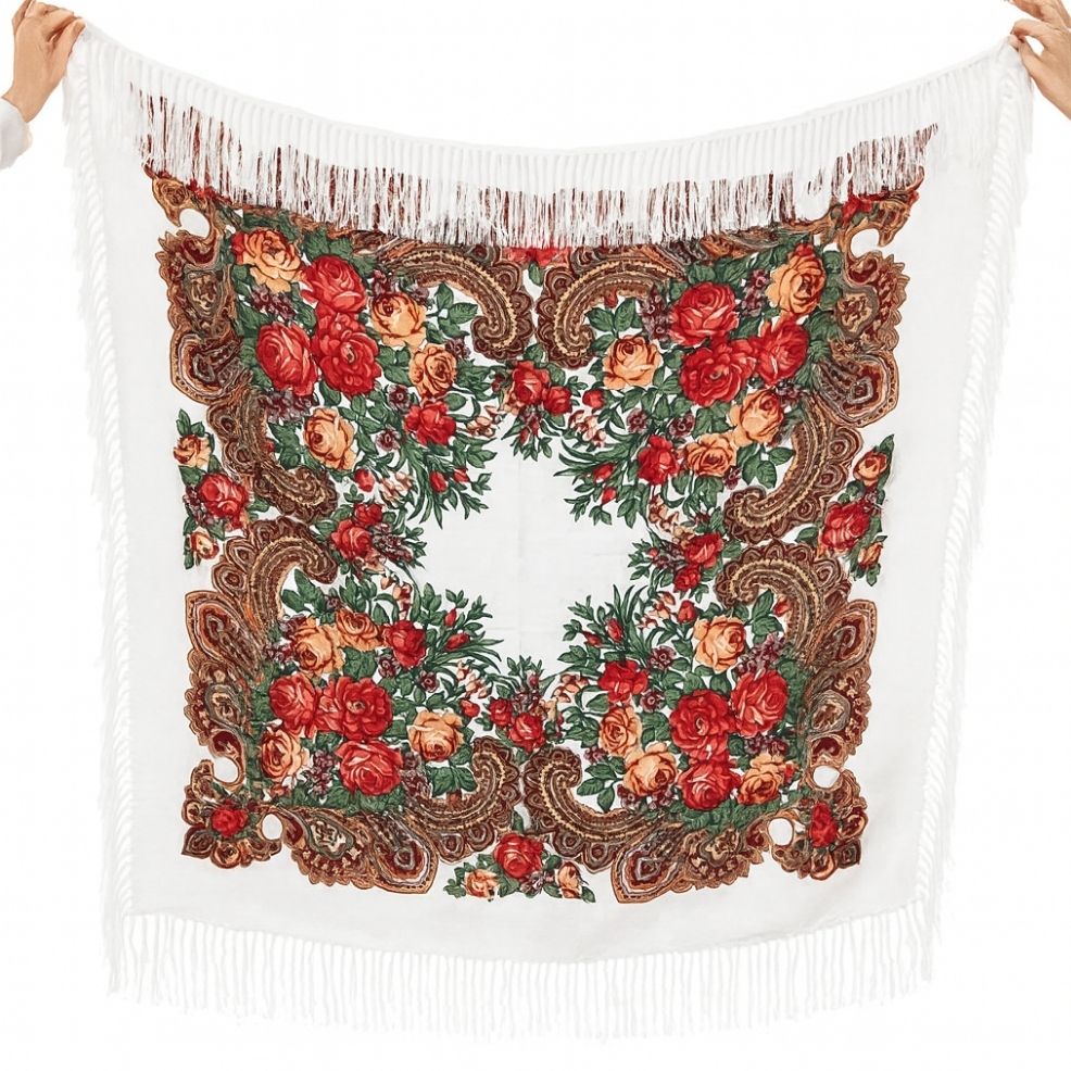 Mantón Tradicional Blanco