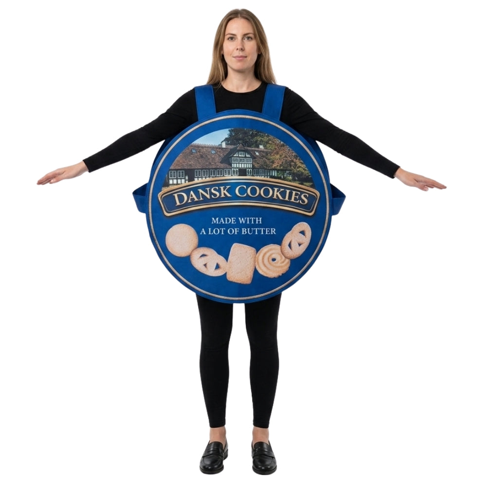 Disfraz de Lata de Galletas Costurero para adulto