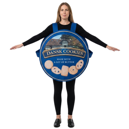 Disfraz de Lata de Galletas Costurero para adulto