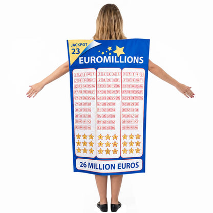 Disfraz de Euromillón para adulto