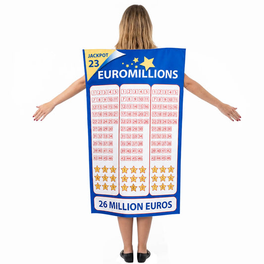 Disfraz de Euromillón para adulto