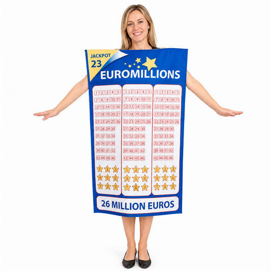 Disfraz de Euromillón para adulto