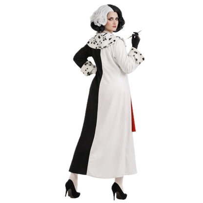 Disfraz de Cruella Abrigo mujer