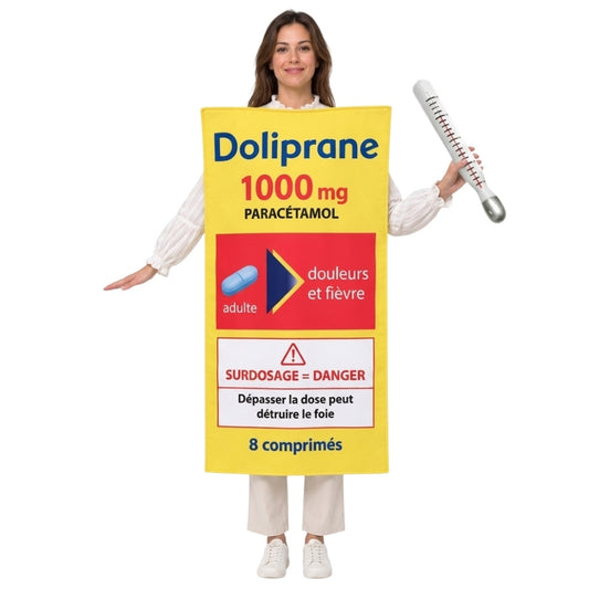 Disfraz de Doliprane Paracetamol para adulto