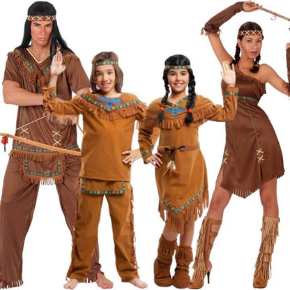 Disfraces en grupo de Indios Mojave