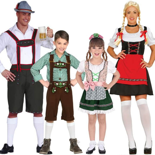 Disfraces en grupo de Tiroleses Alemanes