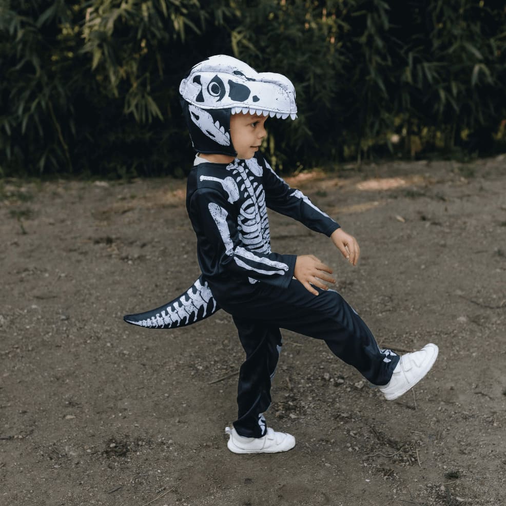 Disfraz dinosaurio esqueleto 