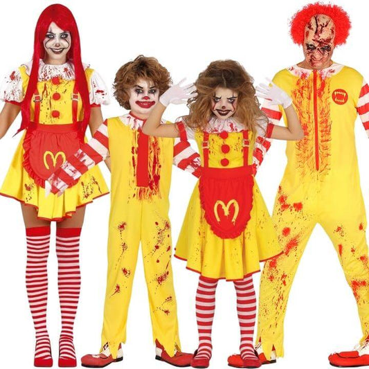 Disfraces en Grupo de Payasos McDonald