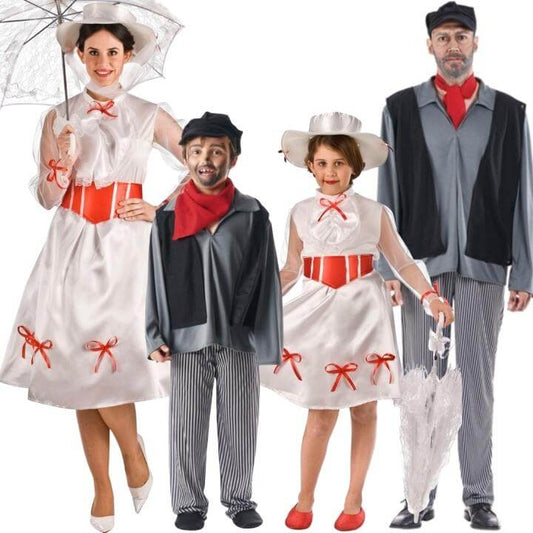 Disfraces en Grupo de Mary Poppins y Deshollinador