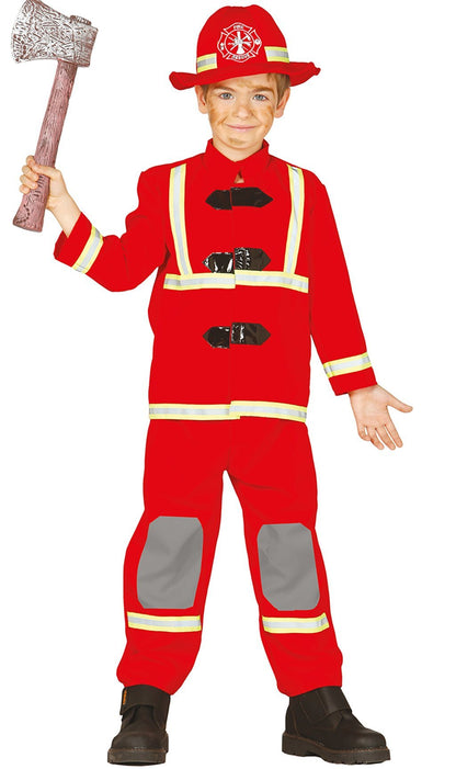 Disfraces en Grupo de Bomberos Rojos
