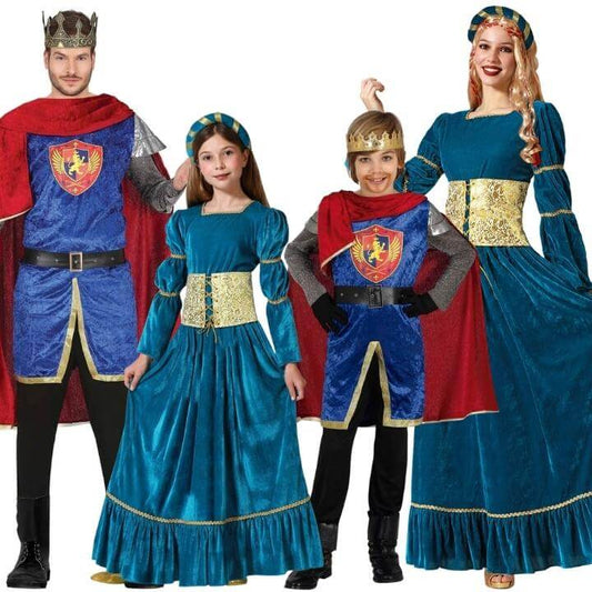 Disfraces en grupo de Reyes Medievales Deluxe