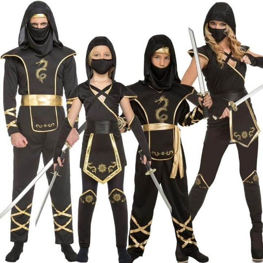 Disfraces en Grupo de Ninjas Dragón