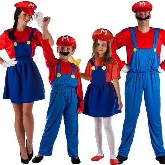 Disfraces en Grupo de Mario Videojuego
