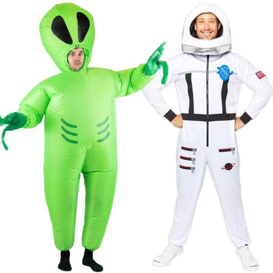 Disfraces en pareja de Astronauta y Alien