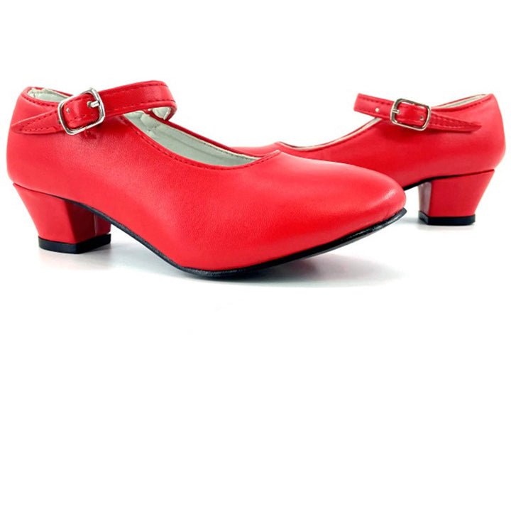 Zapatos de Flamenco Rojos Lisos infantiles