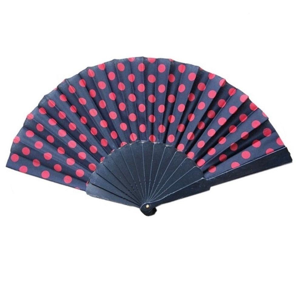 Abanico Flamenco Negro y Rojo