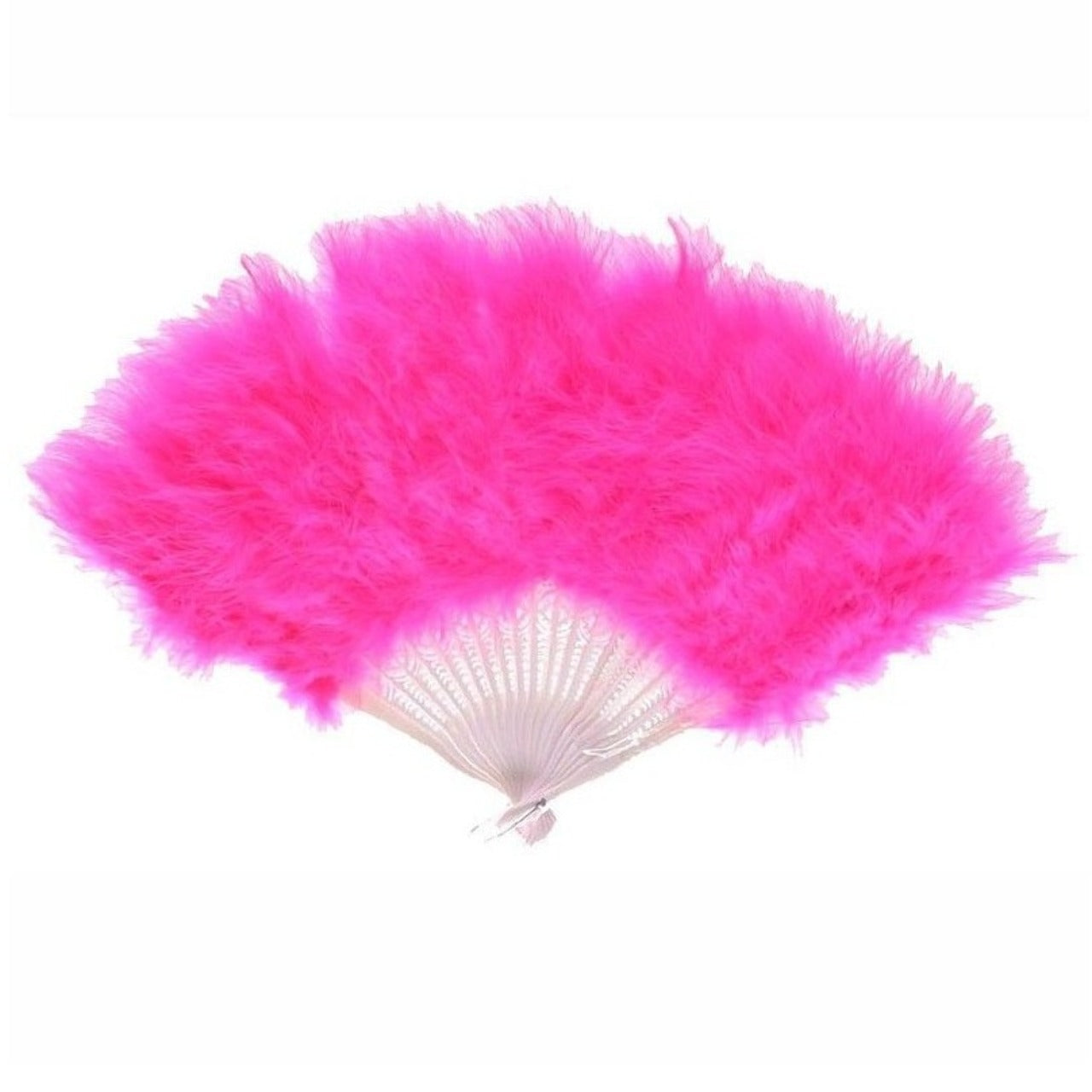 Abanico Fucsia Plumas