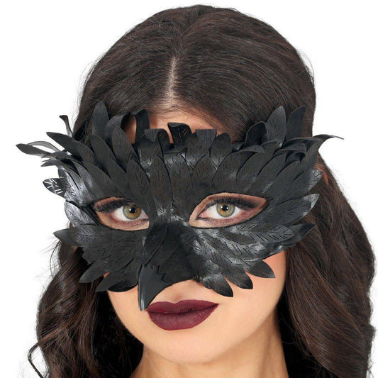 Antifaz de Cuervo Plumas