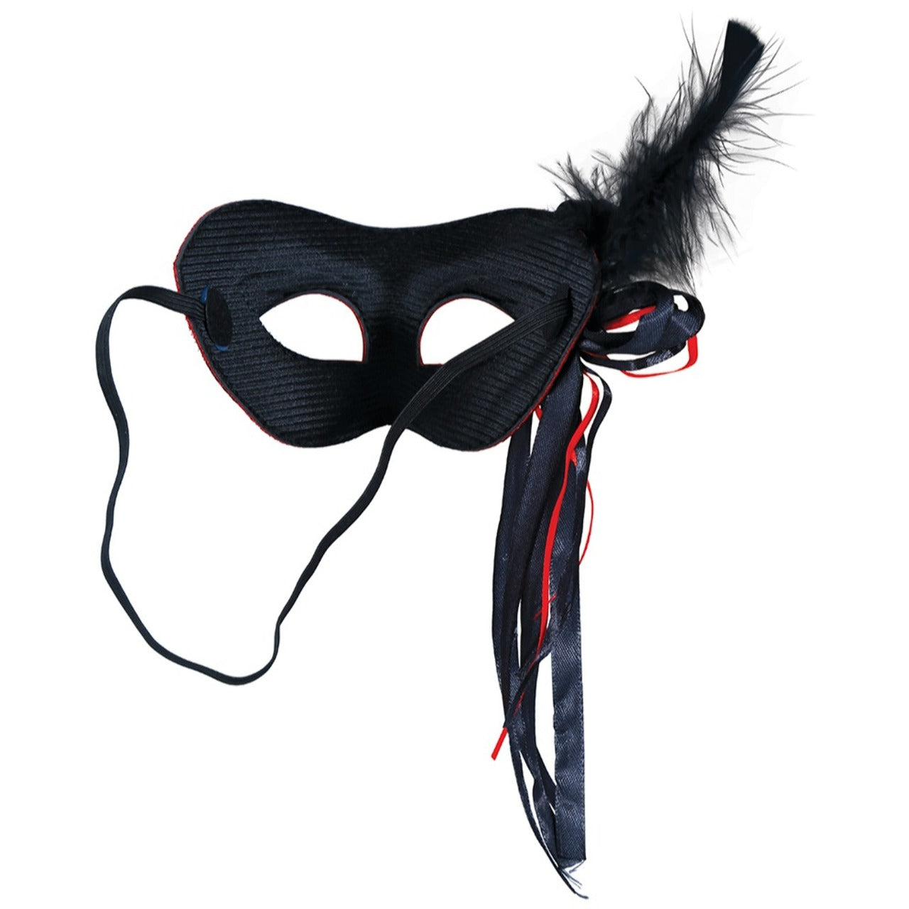 Antifaz Rojo con Pluma
