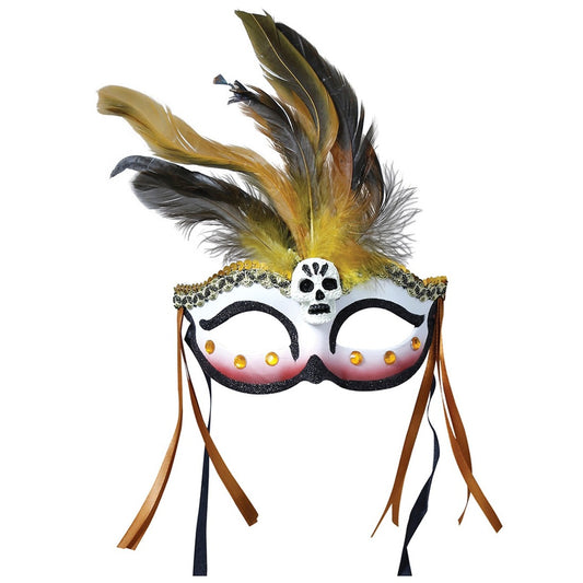 Antifaz de Vudú Plumas