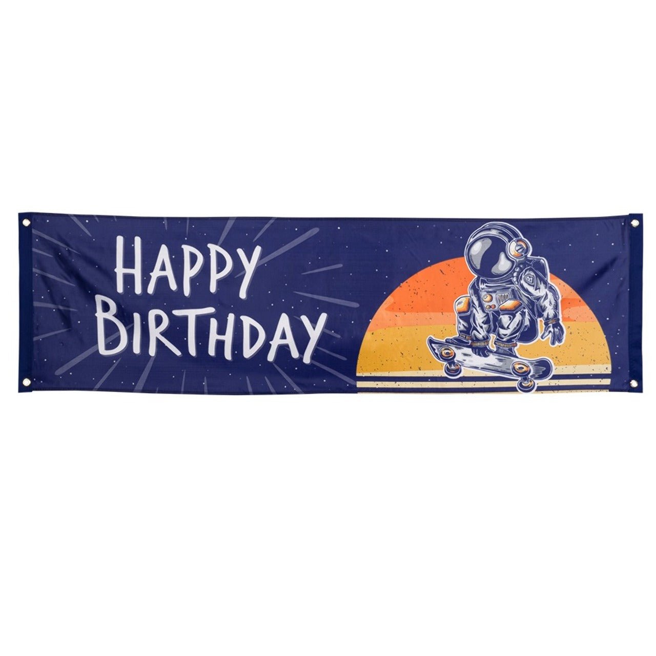 Bandera Astronauta de Cumpleaños
