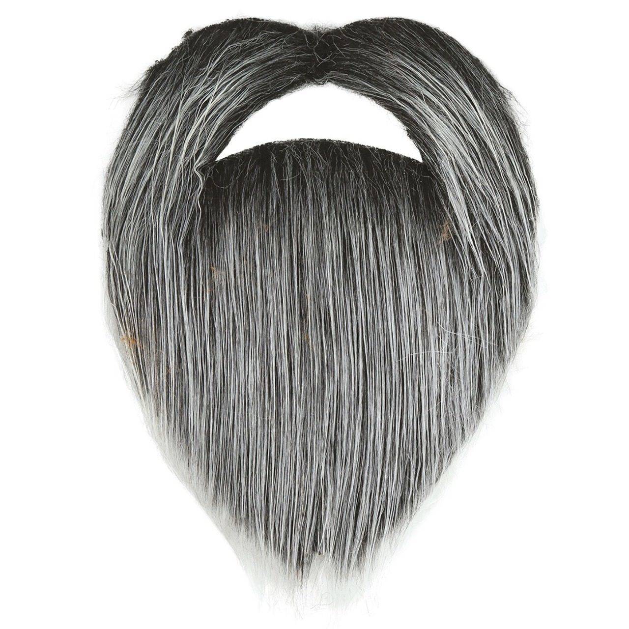 Barba con Bigote Gris