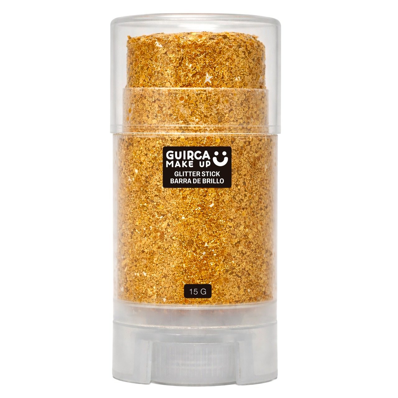 Barra de Maquillaje Glitter Purpurina Dorada