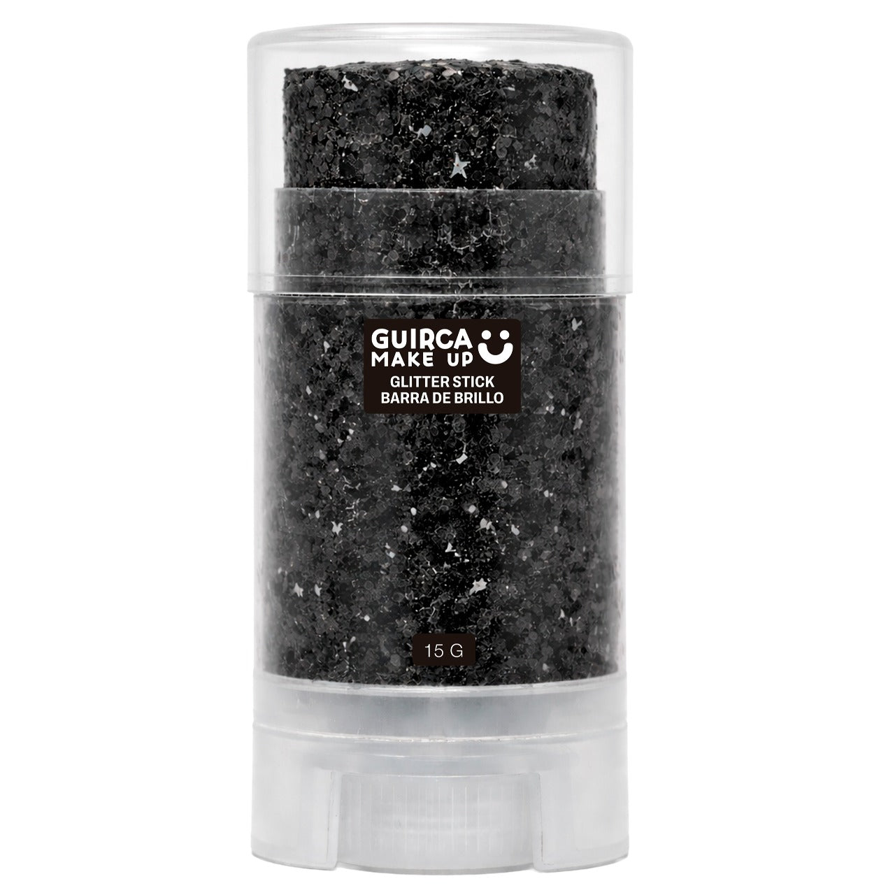Barra de Maquillaje Glitter Purpurina Negro
