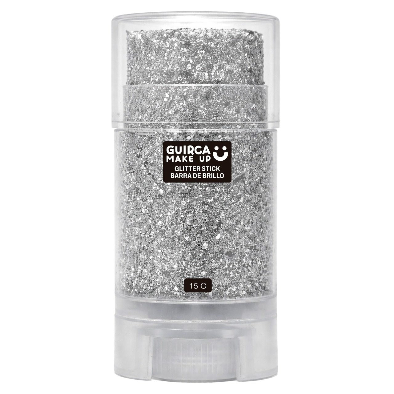 Barra de Maquillaje Glitter Purpurina Plata