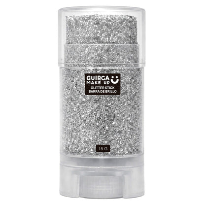 Barra de Maquillaje Glitter Purpurina Plata