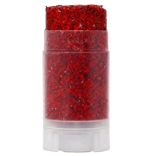 Barra de Maquillaje Glitter Purpurina Rojo