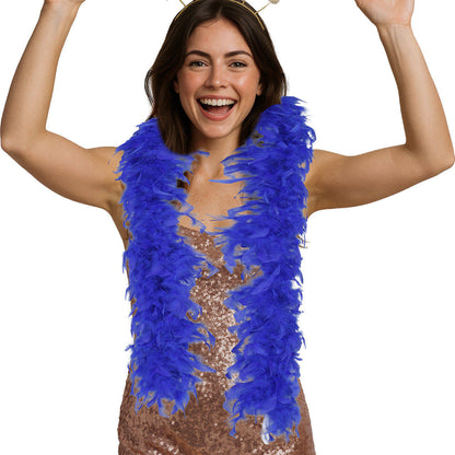 Boa de Plumas Azul 80gr