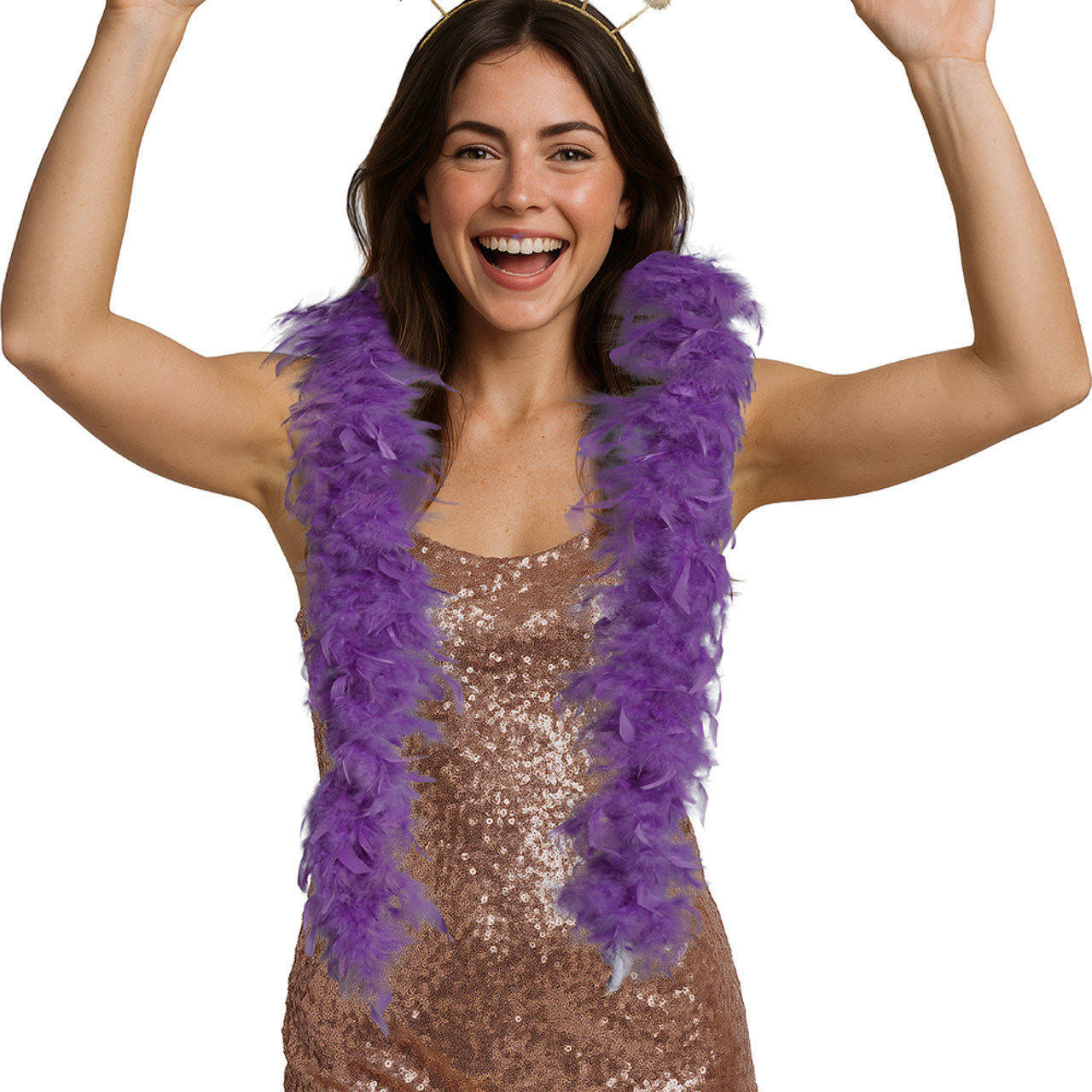 Boa de Plumas Lila 80gr