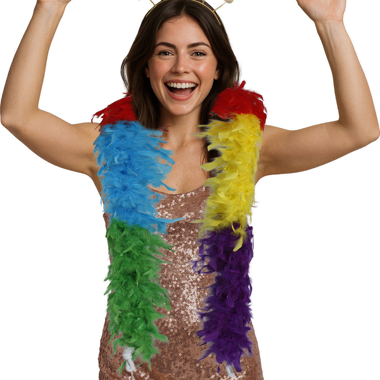 Boa de Plumas Multicolor 80gr