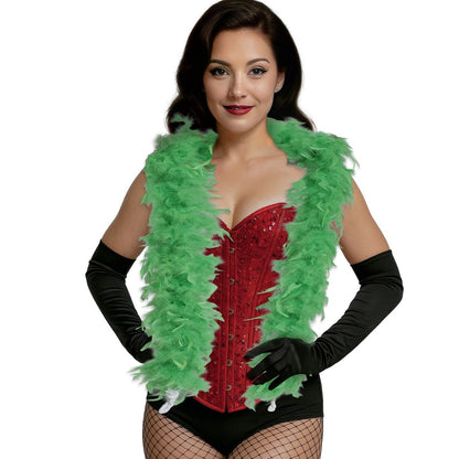 Boa de Plumas Verde Claro 80gr