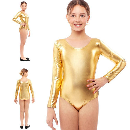 Body Dorado Metalizado infantil