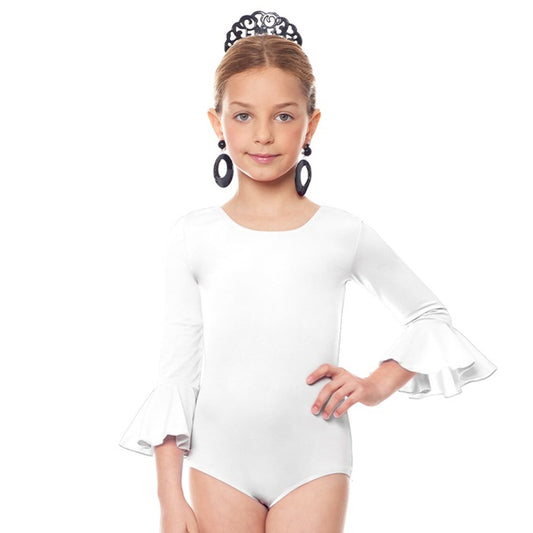 Body Flamenco Blanco infantil