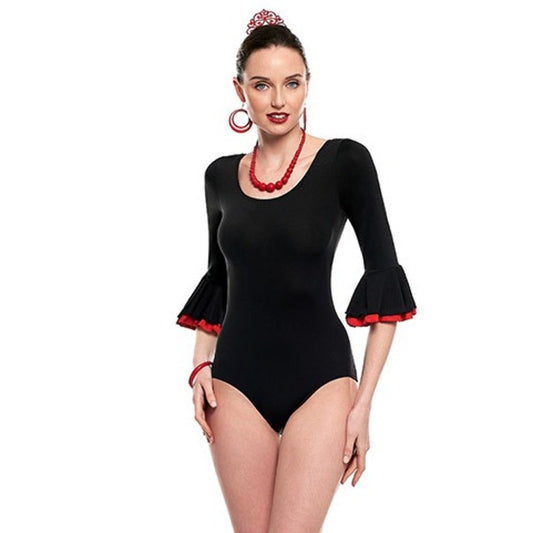 Body Flamenco Negro para mujer