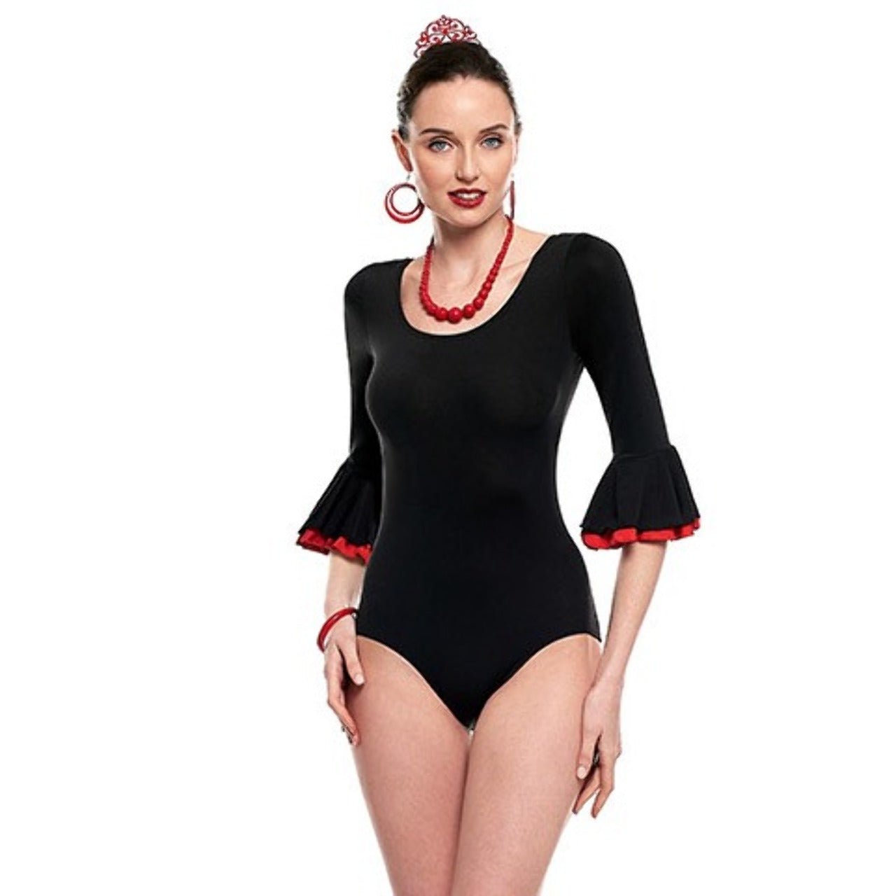 Body Flamenco Negro para mujer