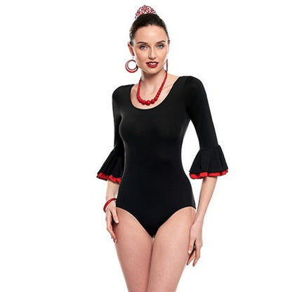 Body Flamenco Negro para mujer