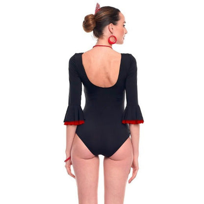 Body Flamenco Negro para mujer