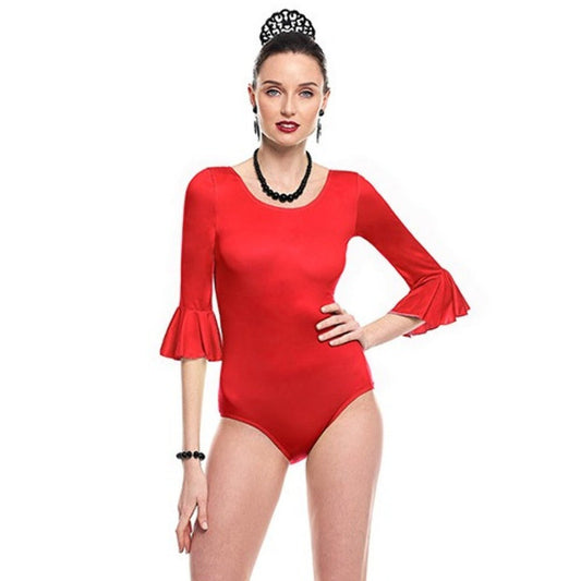 Body Flamenco Rojo para mujer