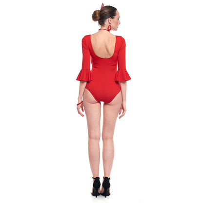 Body Flamenco Rojo para mujer