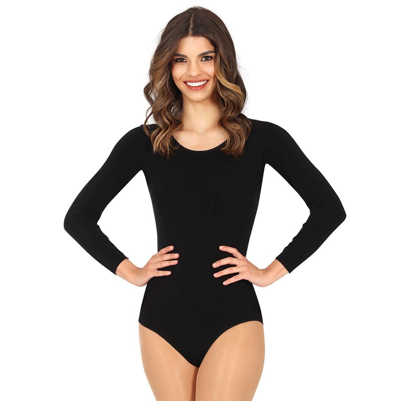 Body Negro con Manga para mujer