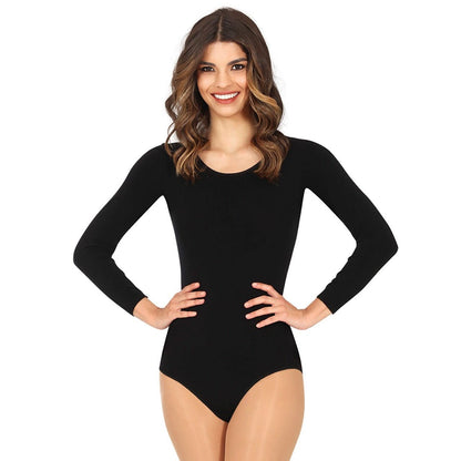 Body Negro con Manga para mujer