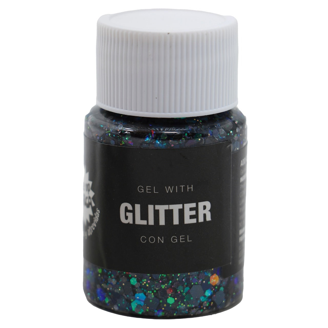 Bote de Glitter en Gel Azul