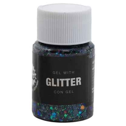 Bote de Glitter en Gel Azul